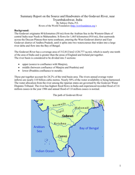 Summary-Report-On-Godavari-River