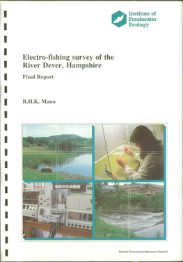 Electro-Fishing Survey of the River Dever, Hampshire