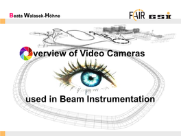 Overview of Camera Systems Used in Beam Instrumentation