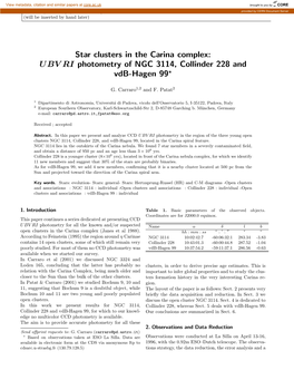 UBV RI Photometry of NGC 3114, Collinder 228 and Vdb-Hagen 99?