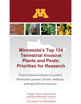 Minnesota's Top 124 Terrestrial Invasive Plants and Pests