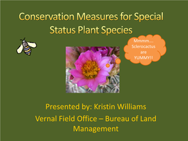 Conservation Measures and Survey Requirements