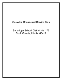 Custodial Contractual Service Bids