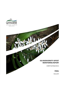 016 Biodiversity Offset Monitoring Report