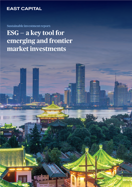 East Capital Sustainable Investment Report 2018