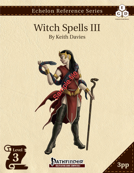 Witch Spells, Level 3