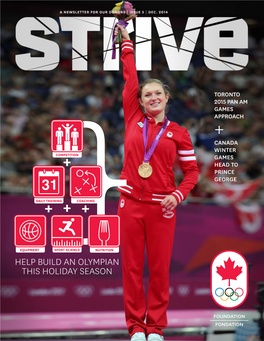 Help Build an Olympian This Holiday Season 2015 Has Been Declared the “Year of Sport” in Canada