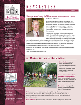 Spring 2012 Newsletter