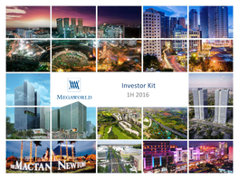 Investor Kit 1H 2016 COMPANY STRUCTURE a Focused Vehicle for AGI’S Property Interests