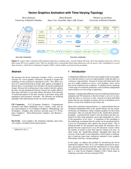 Vector Graphics Animation with Time-Varying Topology