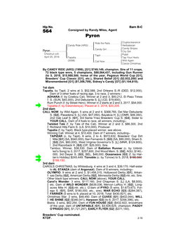 564 Consigned by Randy Miles, Agent Pyron