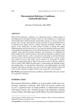 243 Public Health Reviews, Vol