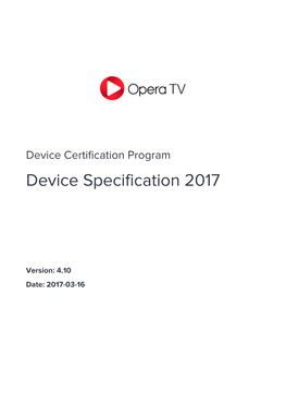 Device Specification 2017