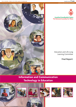 Information and Communication Technology in Education Further Copies of This Document Are Available From