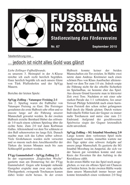 Stadionzeitung 2010 09
