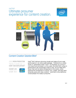 Content Creation Solution Brief