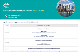 Customer Engagement Summit Healthcare