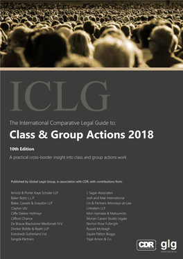 Class & Group Actions 2018