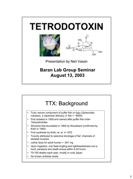 Tetrodotoxin