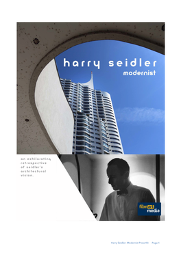 Harry Seidler: Modernist Press Kit Page 1