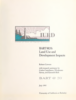 Bart at Twenty: Land Use and Development Impacts