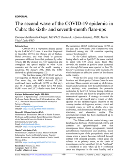 The Second Wave of the COVID-19 Epidemic in Cuba: the Sixth- and Seventh-Month Flare-Ups