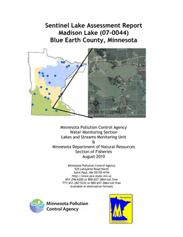 Madison Lake (07-0044) Blue Earth County, Minnesota