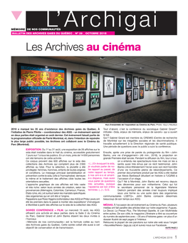 Les Archives Au Cinéma