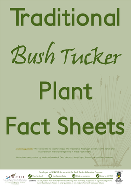Bush Tucker Plant Fact Sheets