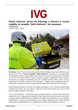 Il Vostro Giornale - 1 / 2 - 29.09.2021 2