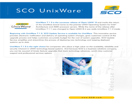SCO Unixware®