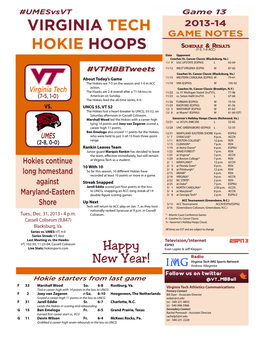 Virginia Tech Hokie Hoops