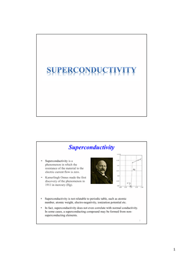 Superconductivity