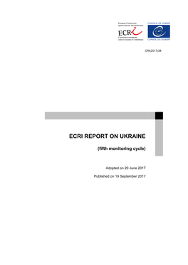 Ecri Report on Ukraine