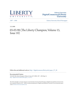 The Liberty Champion, Volume 15, Issue 18)