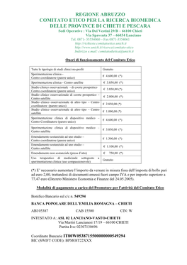 Regione Abruzzo Comitato Etico Per La Ricerca