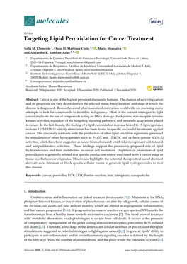 Targeting Lipid Peroxidation for Cancer Treatment