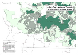 Weminuche La Garita South San Juan Lizard Head Colorado New Mexico **Map Key**