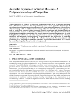 A Postphenomenological Perspective