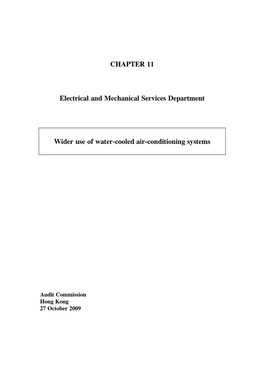 CHAPTER 11 Electrical and Mechanical Services Department