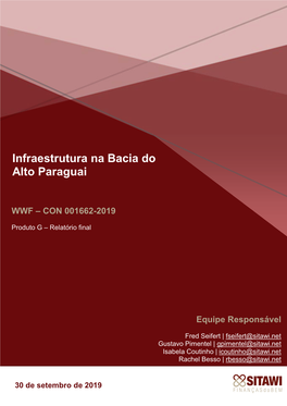 Infraestrutura Na Bacia Do Alto Paraguai