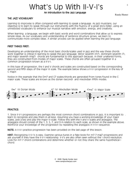 Ii-V-I Lesson