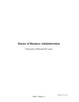 Doctor of Business Administration