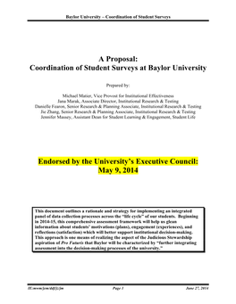 Student Survey Policy” Below Is Adapted from One Used at Duke University, 4 Which Has an Unadvertised Practice of Limiting Student Surveying to 120 Minutes Per Year