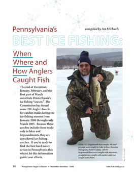 Pennsylvania's Best Ice Fishing: When, Where, and How Anglers Caught