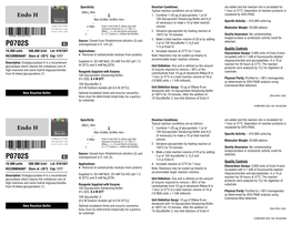 Datasheet for Endo H (P0702; Lot 0161501)