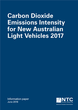 Carbon Dioxide Emissions Intensity for New Australian Light Vehicles 2017