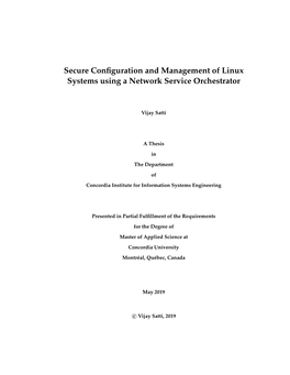 Secure Configuration and Management of Linux Systems