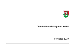 Commune De Bourg-En-Lavaux Comptes 2019