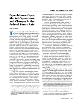 Expectations, Open Market Operations, and Changes in the Federal Funds